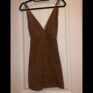 Brown Suede Dress